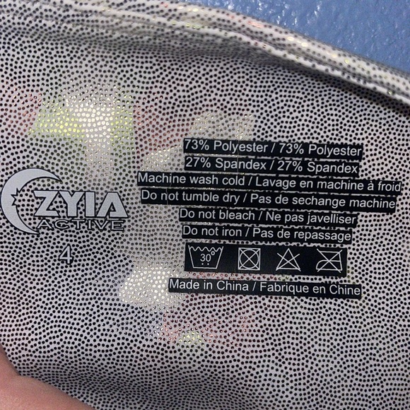 ZYIA Active Metallic Camo Print Leggings - size 4. L - Picture 7 of 7